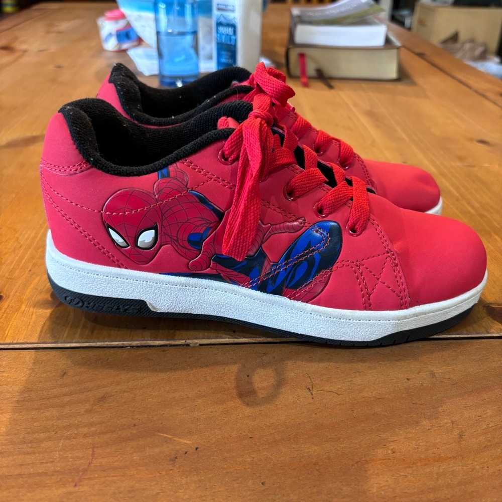 Heelys youth boys wheeled spiderman skate shoes red 5 - Picture 4 of 7